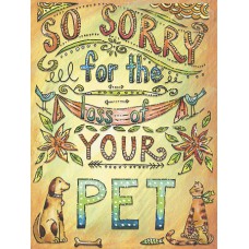 LEANIN TREE GREETING CARD PET SORROW